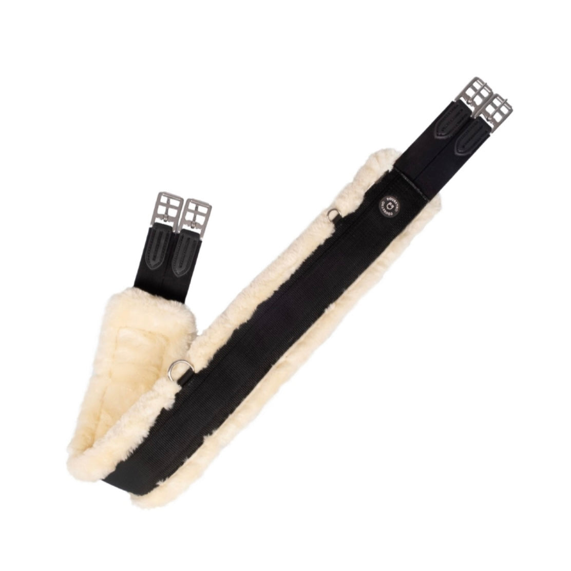 SANGLE EQUESTRO AVEC MOUNTON SYNTHÉTIQUE EQUESTRO - NOIR