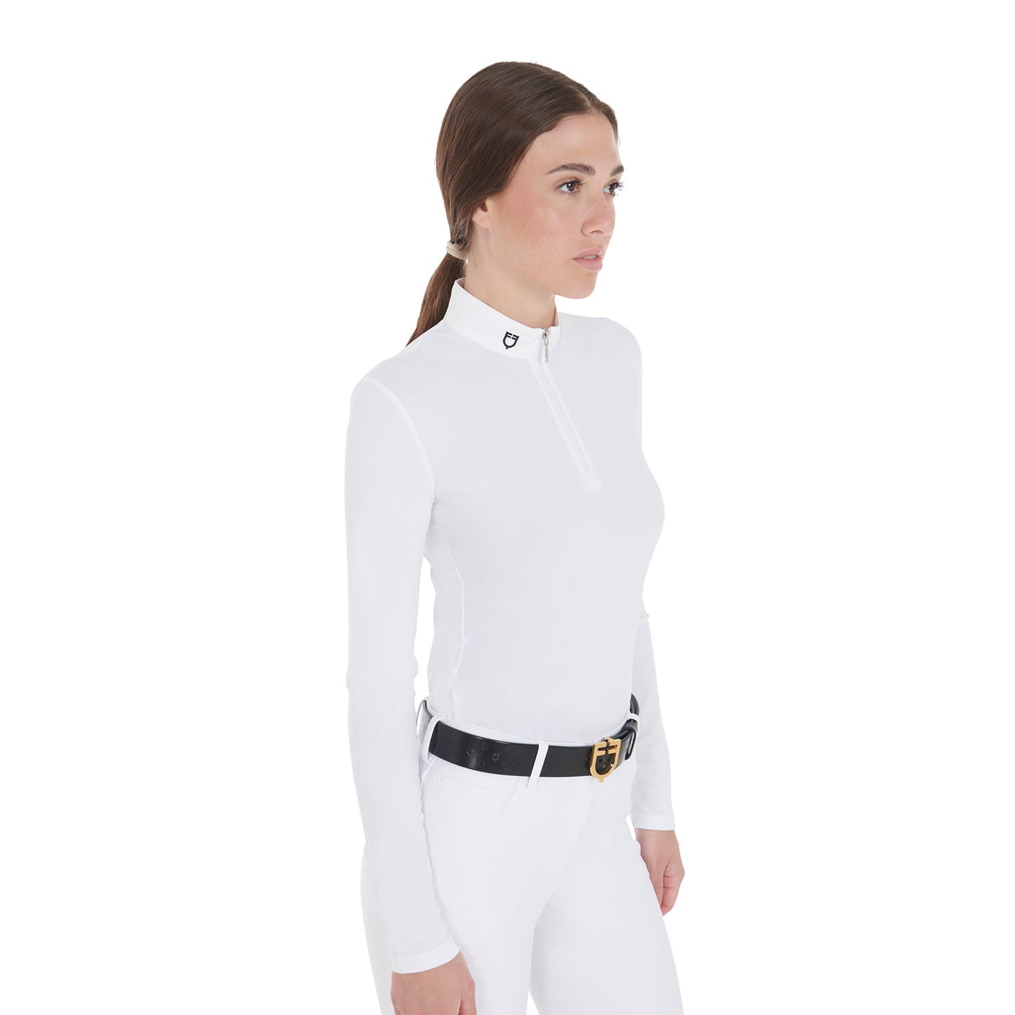 POLO DE COMPÉTITION POUR FEMME SLIM FIT À MANCHES LONGUES