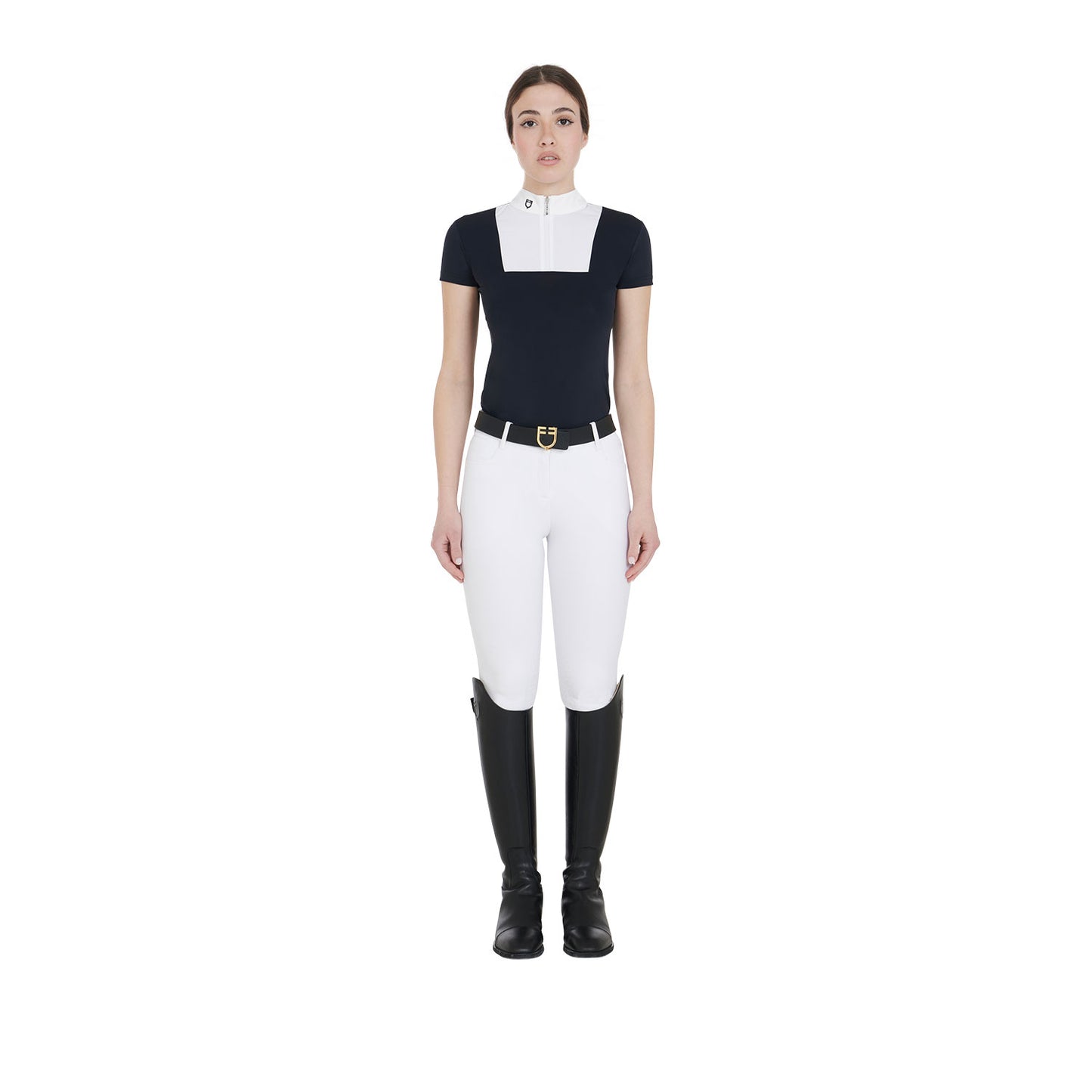 POLO DE COMPÉTITION POUR FEMME SLIM FIT DEMI-MANGUES