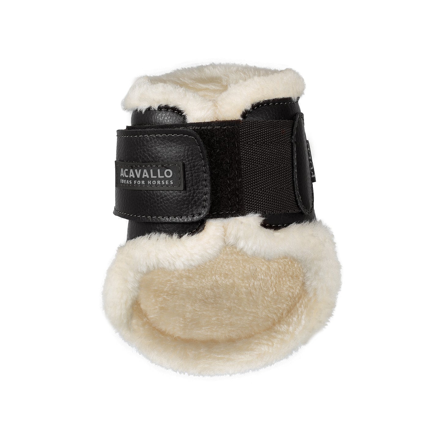 PROTÈGES BOULET ACAVALLO EN MOUTON SYNTHÉTIQUE FERMETURE VELCRO