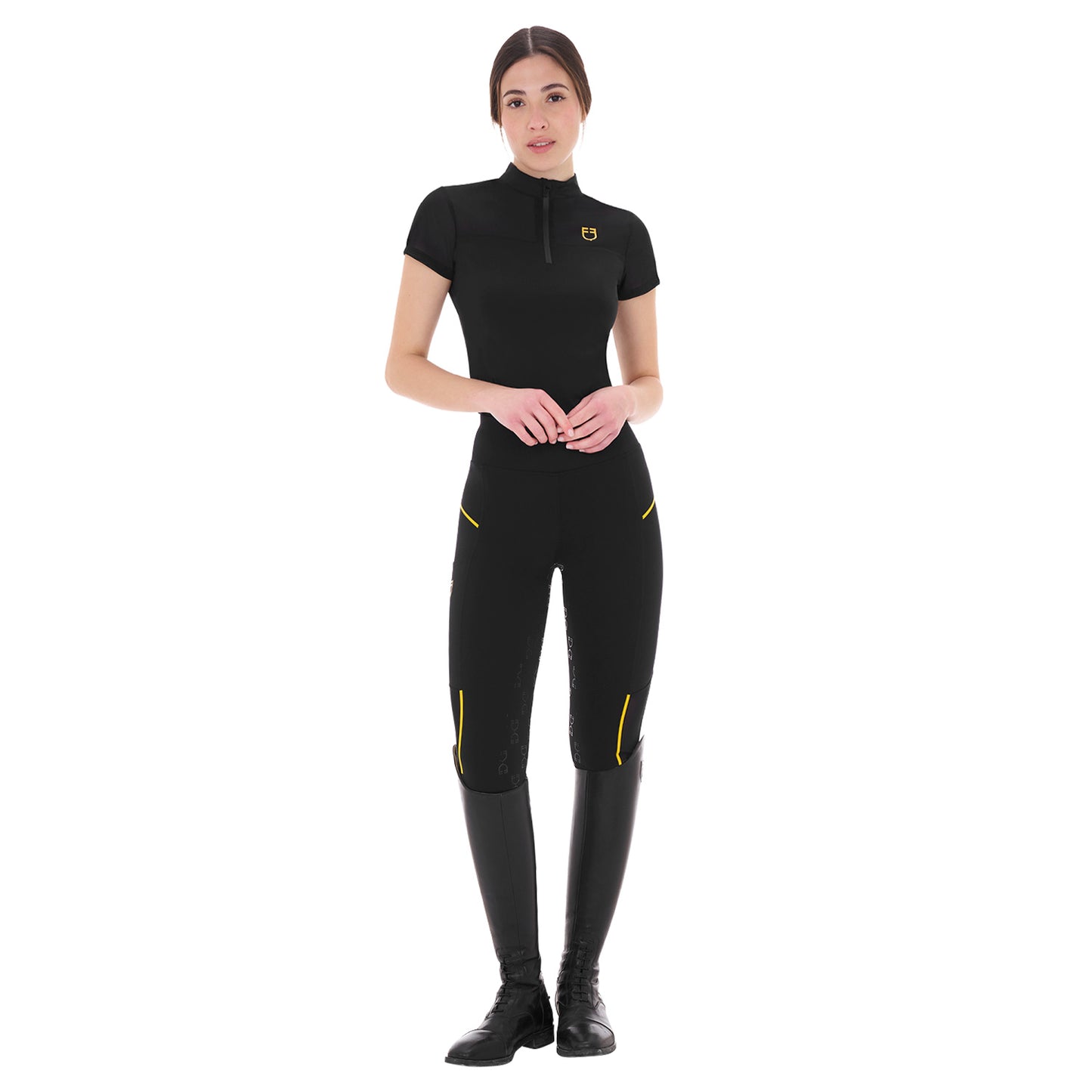 LEGGINGS FEMME SLIM FIT INSERTS MICRO MESH