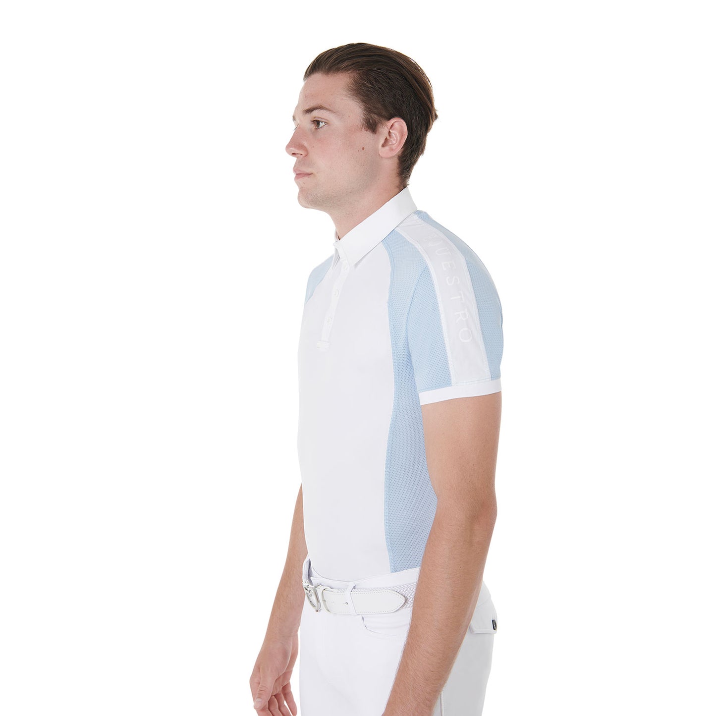 POLO DE COMPÉTITION SLIM FIT À QUATRE BOUTONS POUR HOMMES