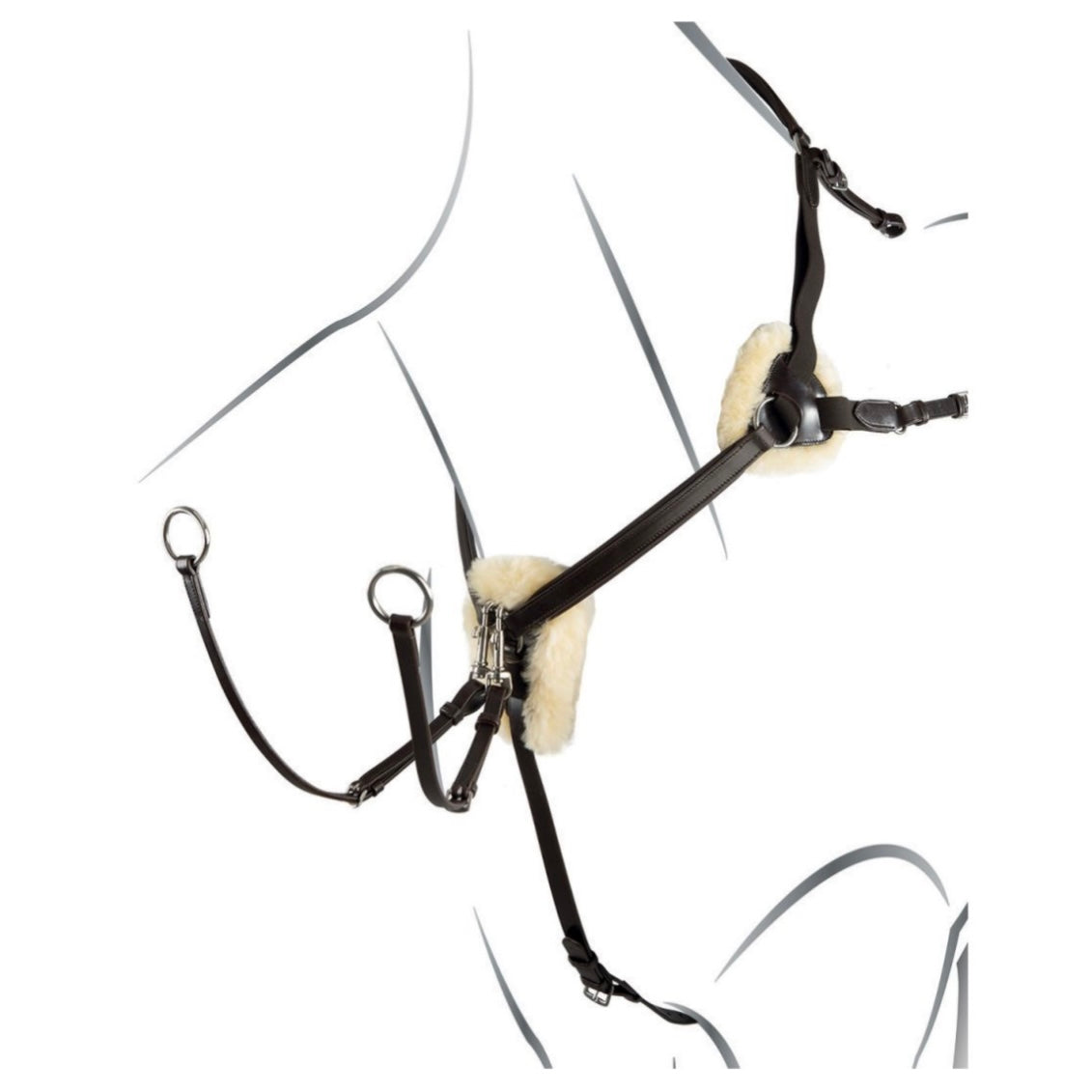 MARTINGALE DE CHASSE AVEC FOURCHE À 5 VIE