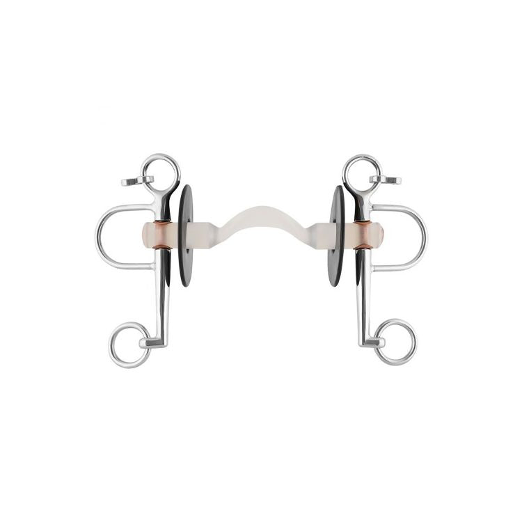 NATHE PELHAM 20MM W.HARD MULLEN MOUTH W.PORT AND SHORT CHEEKS