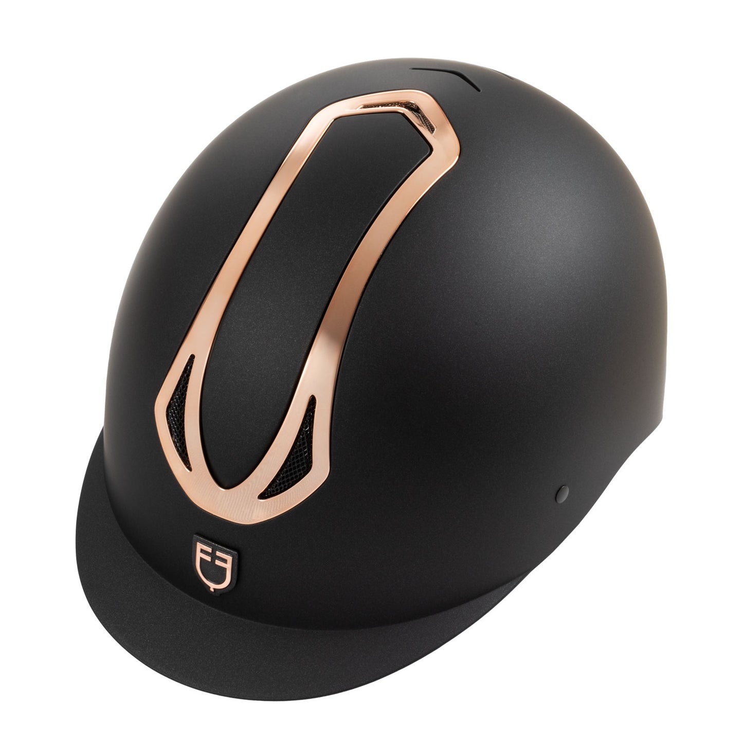 CASQUE EQUESTRO UNISEXE AZAEL NOIR/OR ROSE