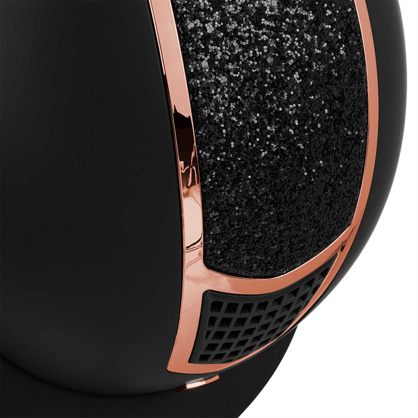 CASQUE EQUESTRO AVEC STRASS NOIR/OR ROSE