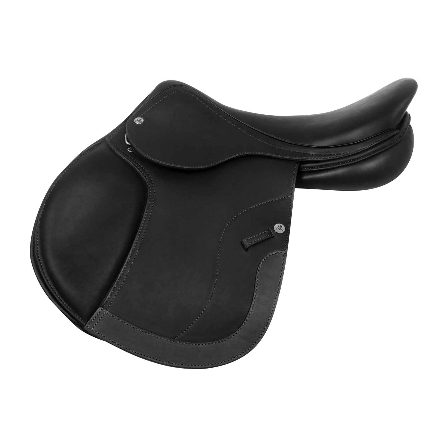 Selle de saut Roma arçon bois cuir double Acavallo