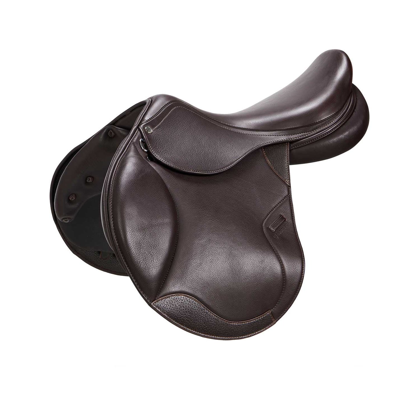 Selle de saut en cuir doublé Equestro