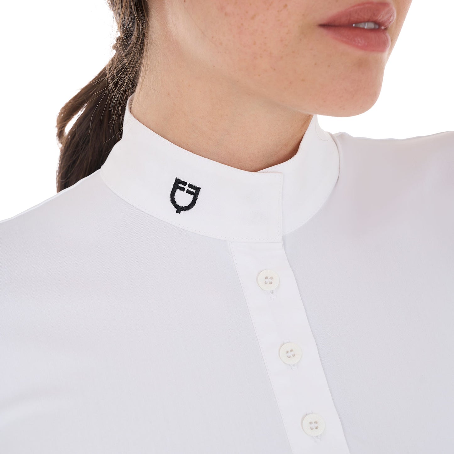 POLO DE COMPÉTITION SLIM FIT COL CORÉEN POUR FEMME