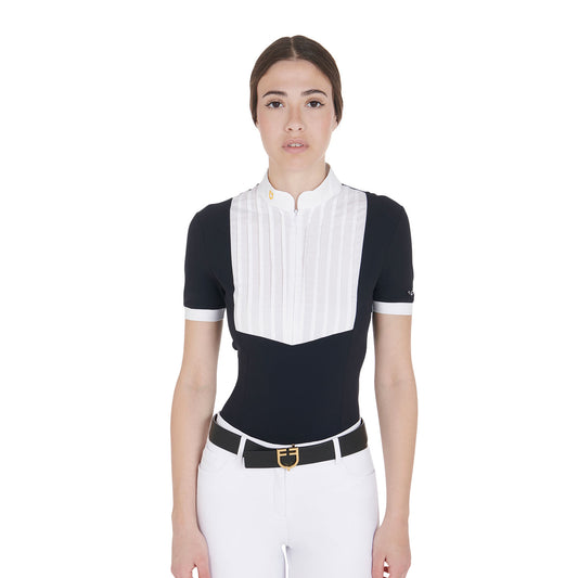 POLO FEMME SLIM FIT COTON PLISSÉ