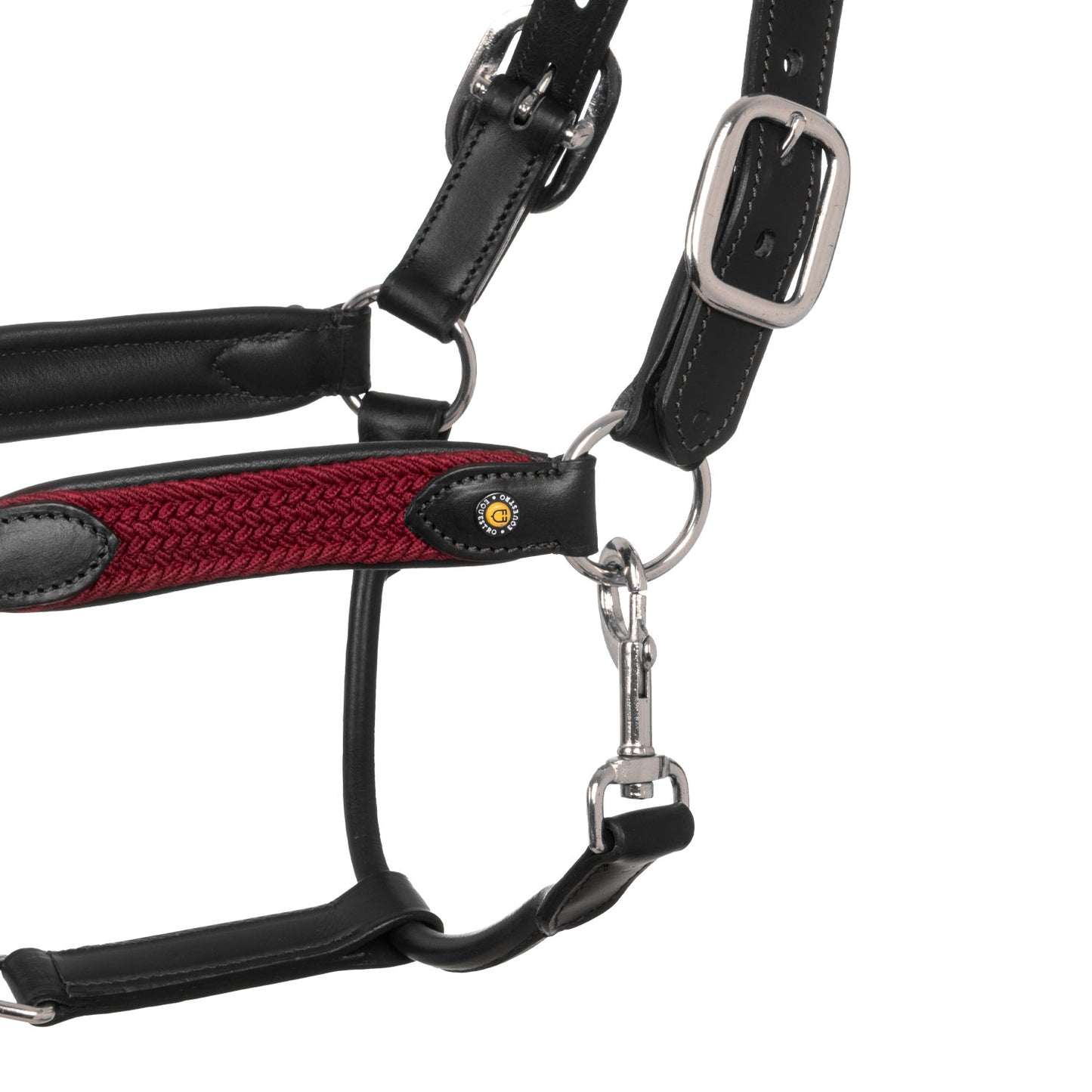 LICOL EQUESTRO EN CUIR AVEC INSERTS EN NYLON TRESSÉ