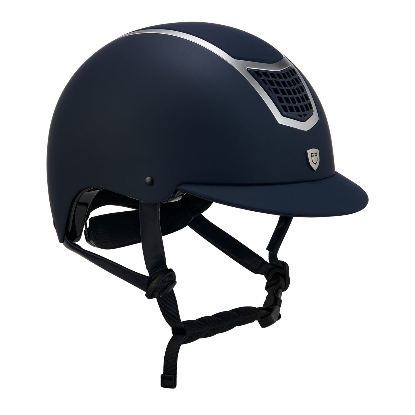 CASQUE EQUESTRO ULTRA-LIGHT BLEU/ARGENT