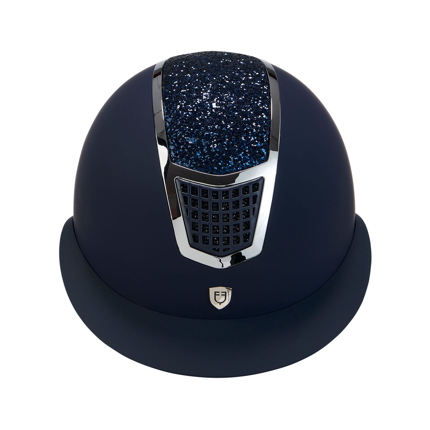 CASQUE ÉCLIPSE STONE MATT AVEC VISIÈRE LARGE BLEU/ARGENT