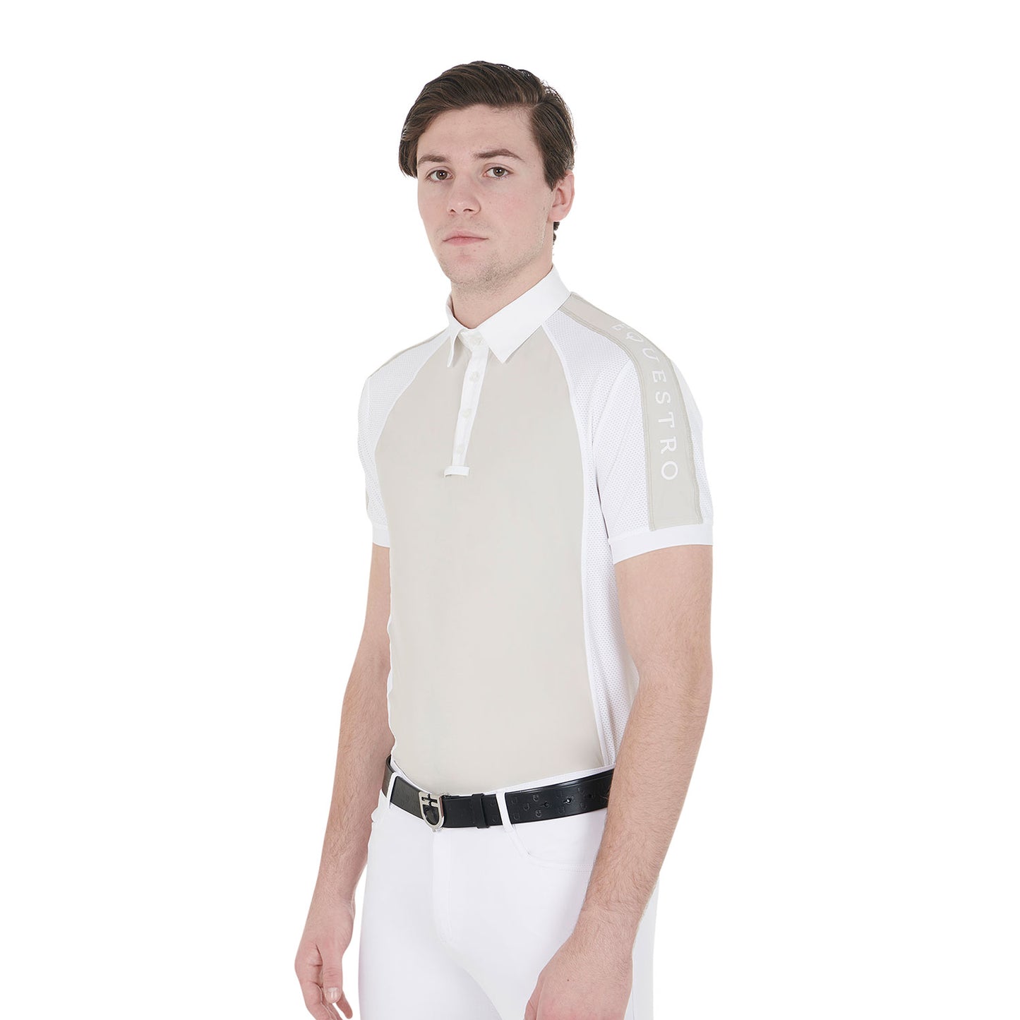 POLO DE COMPÉTITION SLIM FIT À QUATRE BOUTONS POUR HOMMES