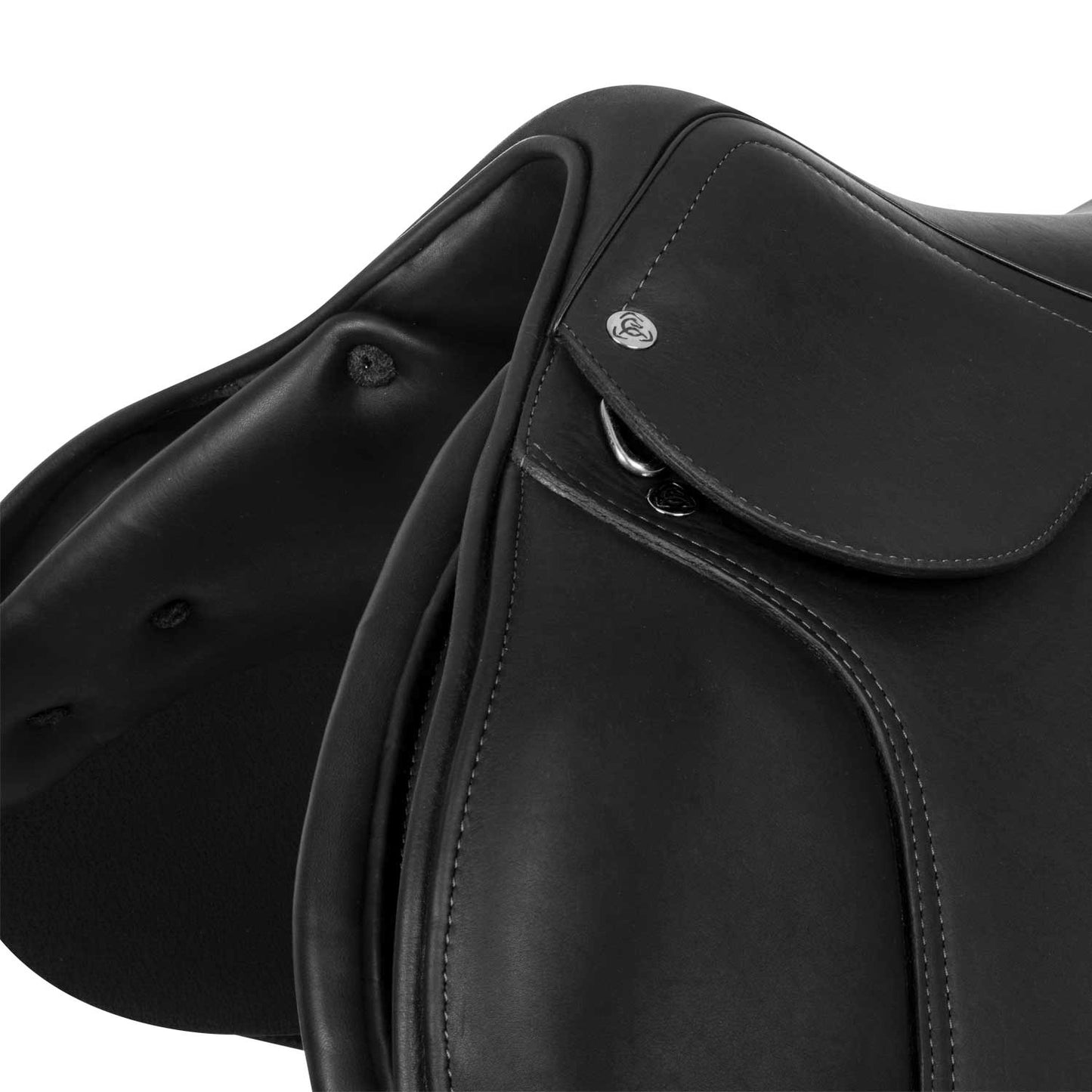 Selle de saut Roma arçon bois cuir double Acavallo