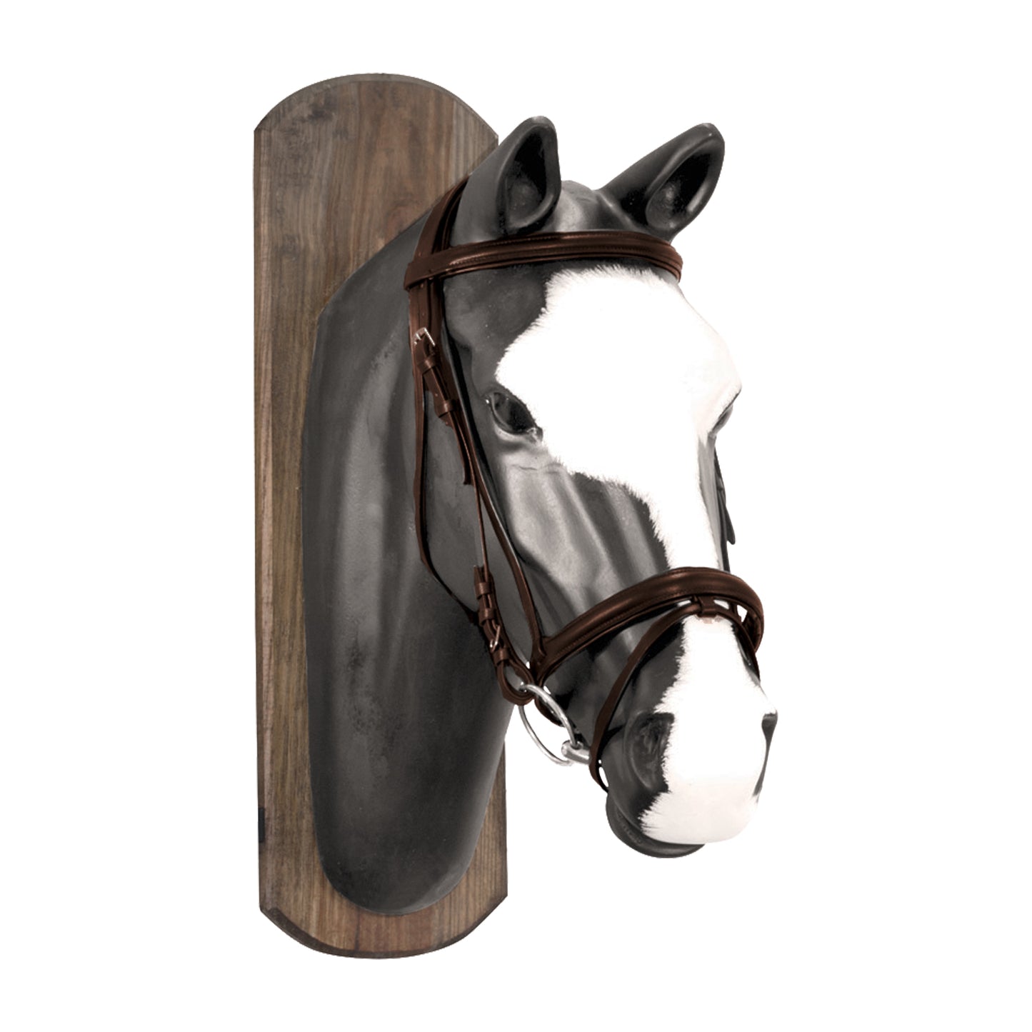 BRIDON EN CUIR COMPLÈTE AVEC RÊNES EN TOILE