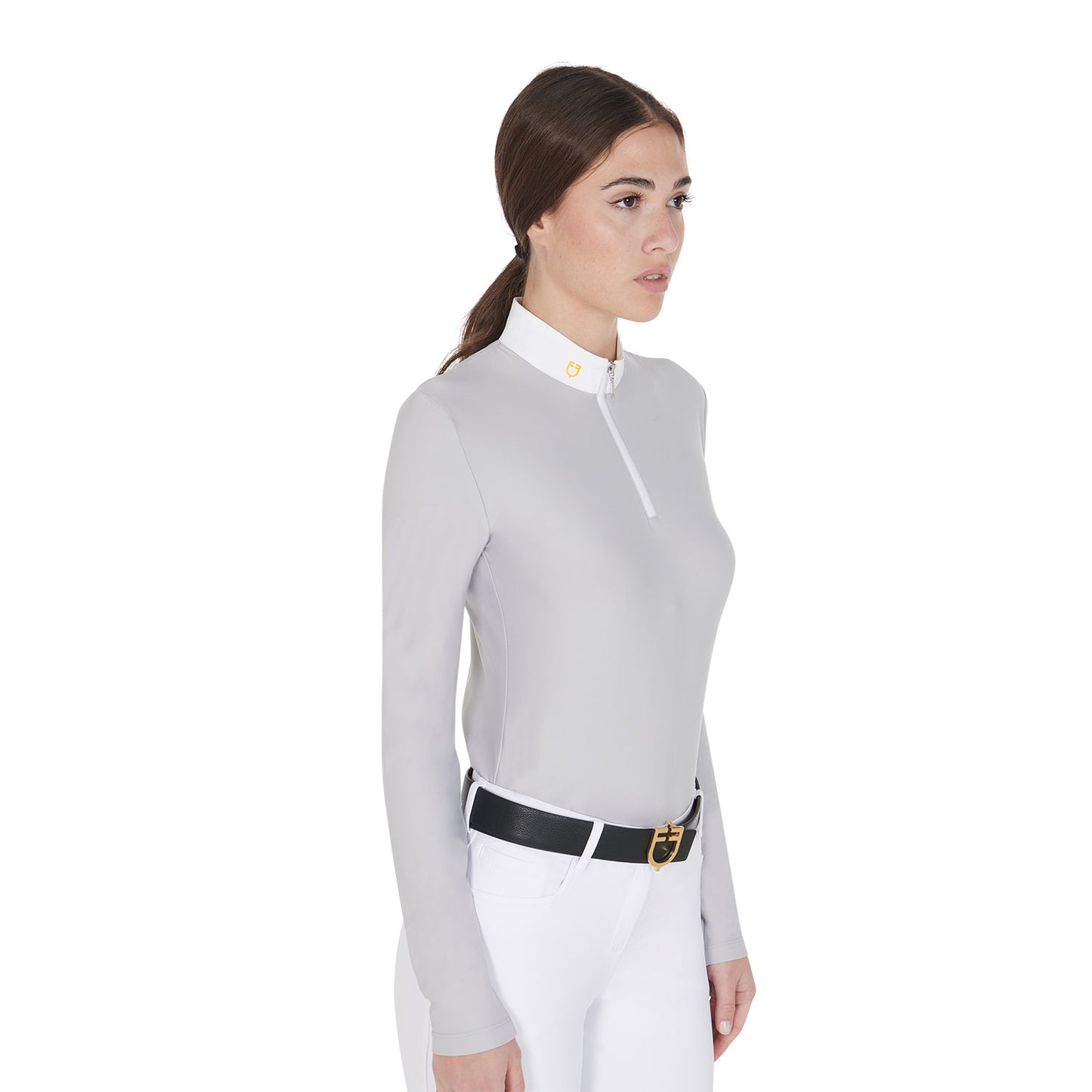 POLO FEMME SLIM FIT EN TISSU TECHNIQUE