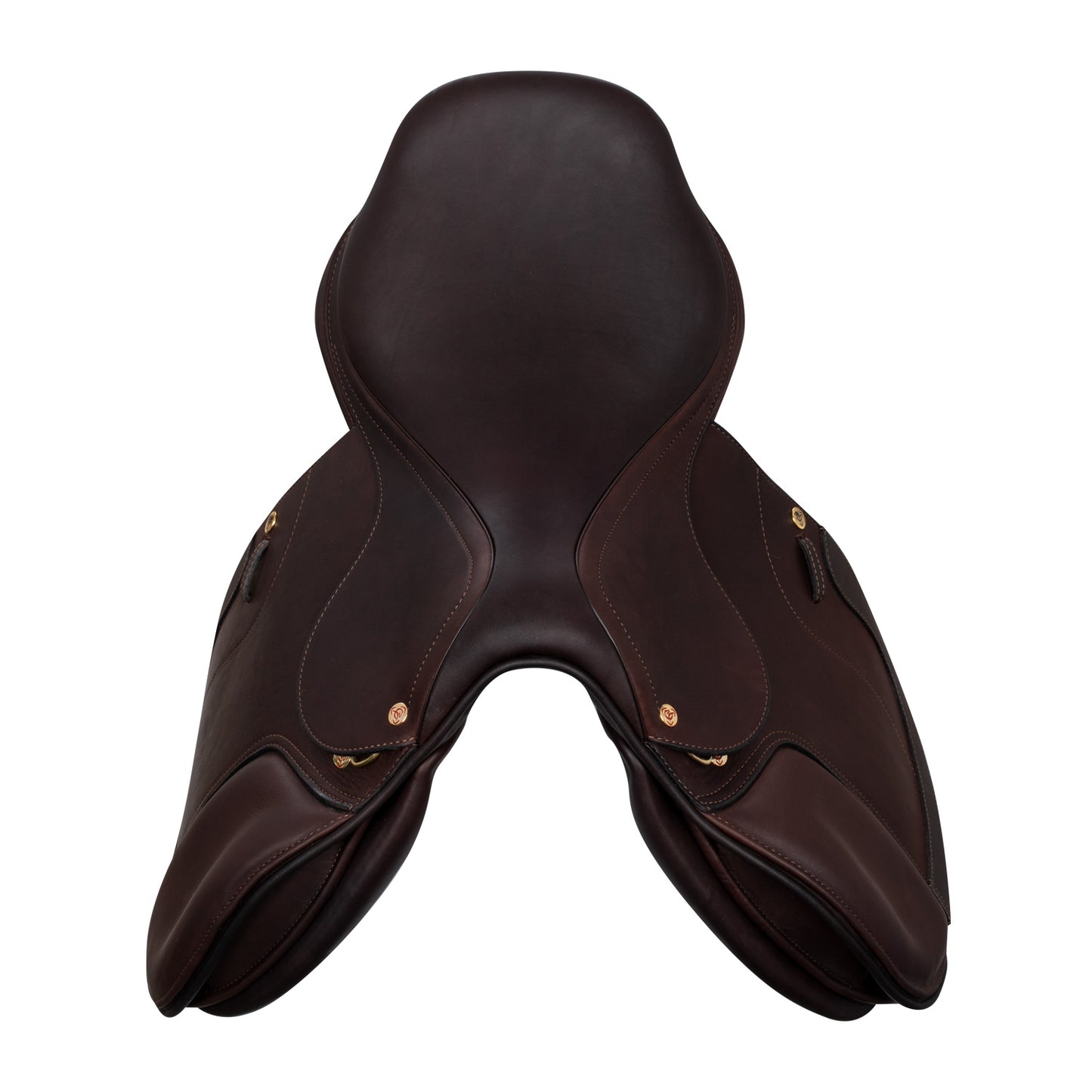 Selle de saut Roma arçon bois cuir double Acavallo