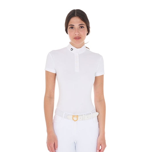 POLO DE COMPÉTITION SLIM FIT COL CORÉEN POUR FEMME