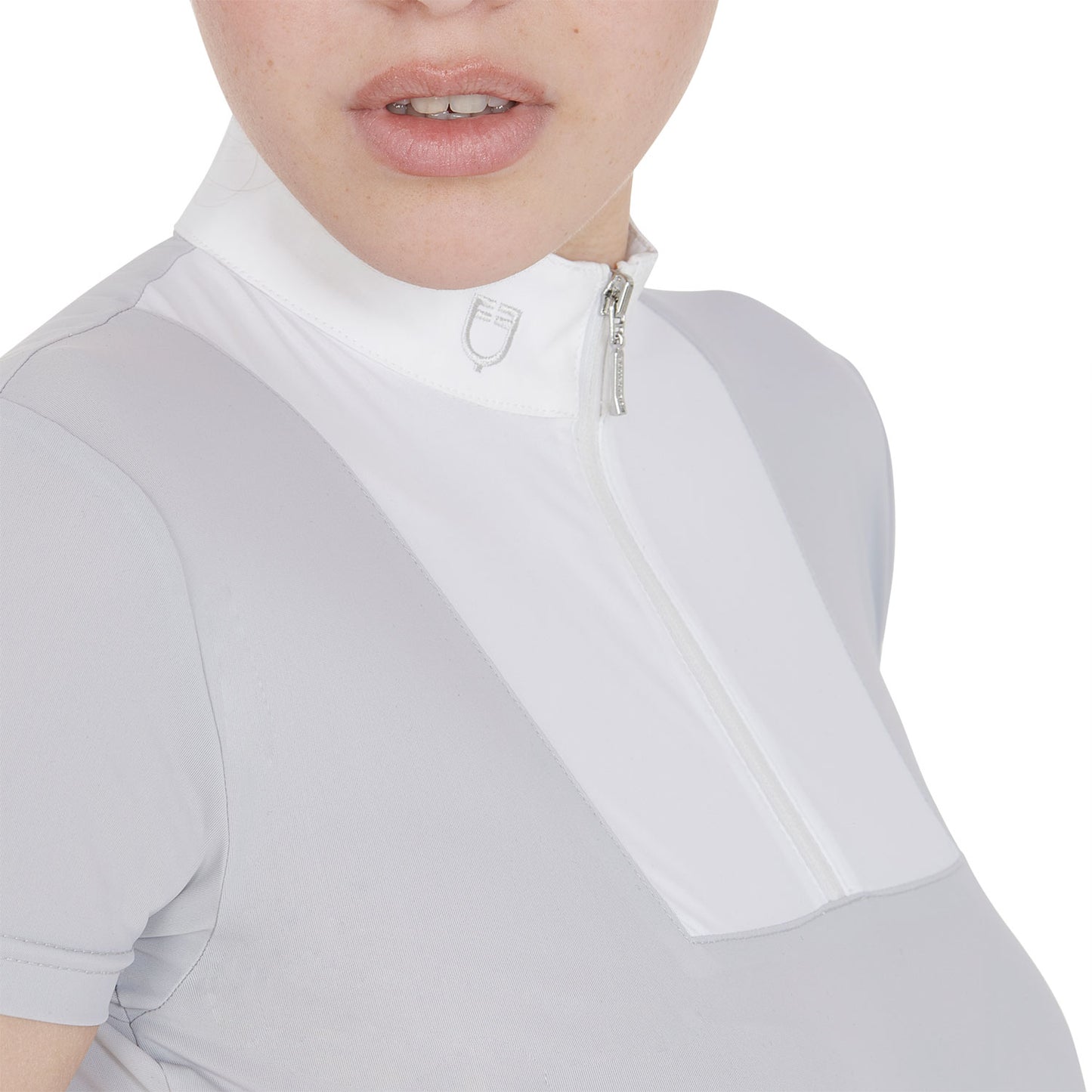POLO DE COMPÉTITION POUR FEMME SLIM FIT DEMI-MANGUES
