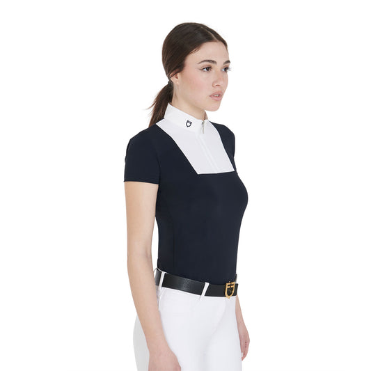 POLO DE COMPÉTITION POUR FEMME SLIM FIT DEMI-MANGUES