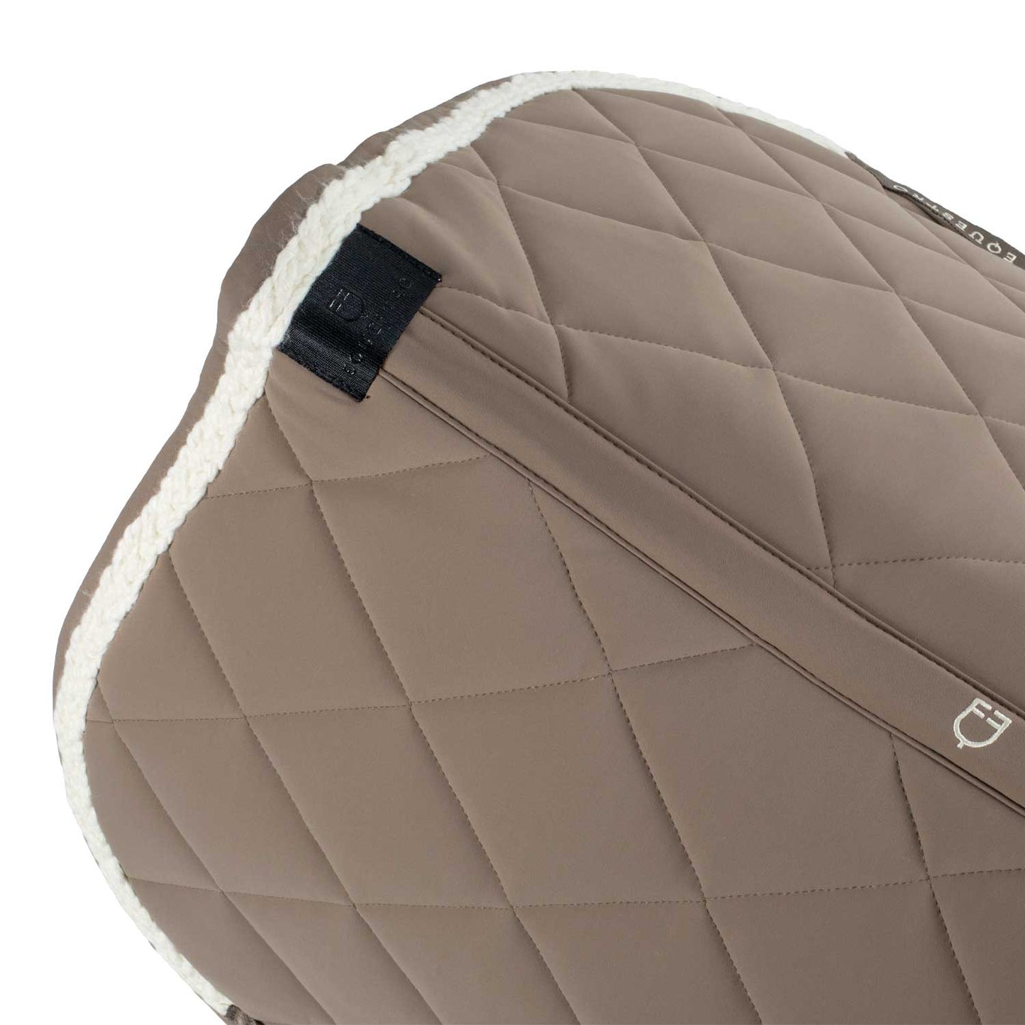 TAPIS DE SELLE DE SAUT D'OUT AVEC CORDON TRESSÉ