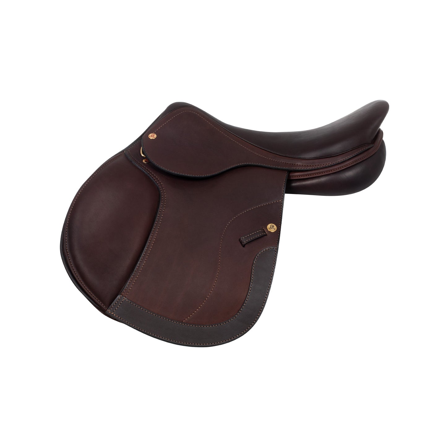 Selle de saut Roma arçon bois cuir double Acavallo