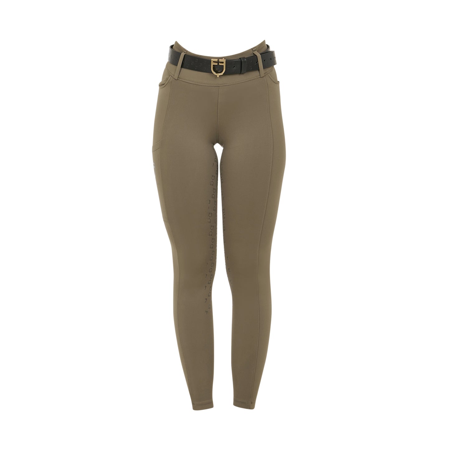 LEGGING TAILLE HAUTE POUR FEMME AVEC PASSE-PASSANTS