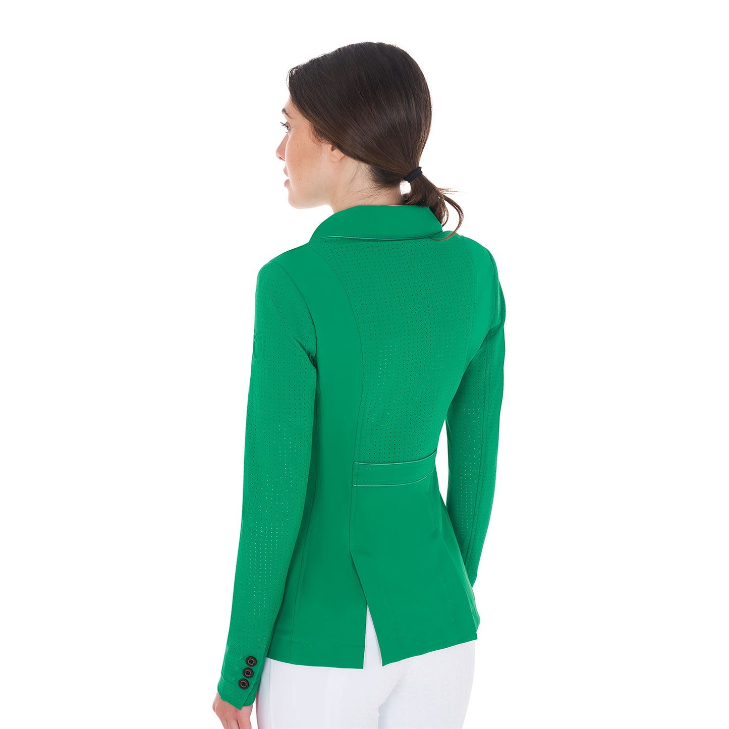 VESTE DE CONCOURS POUR FEMME À TROIS BOUTONS PERFORÉE