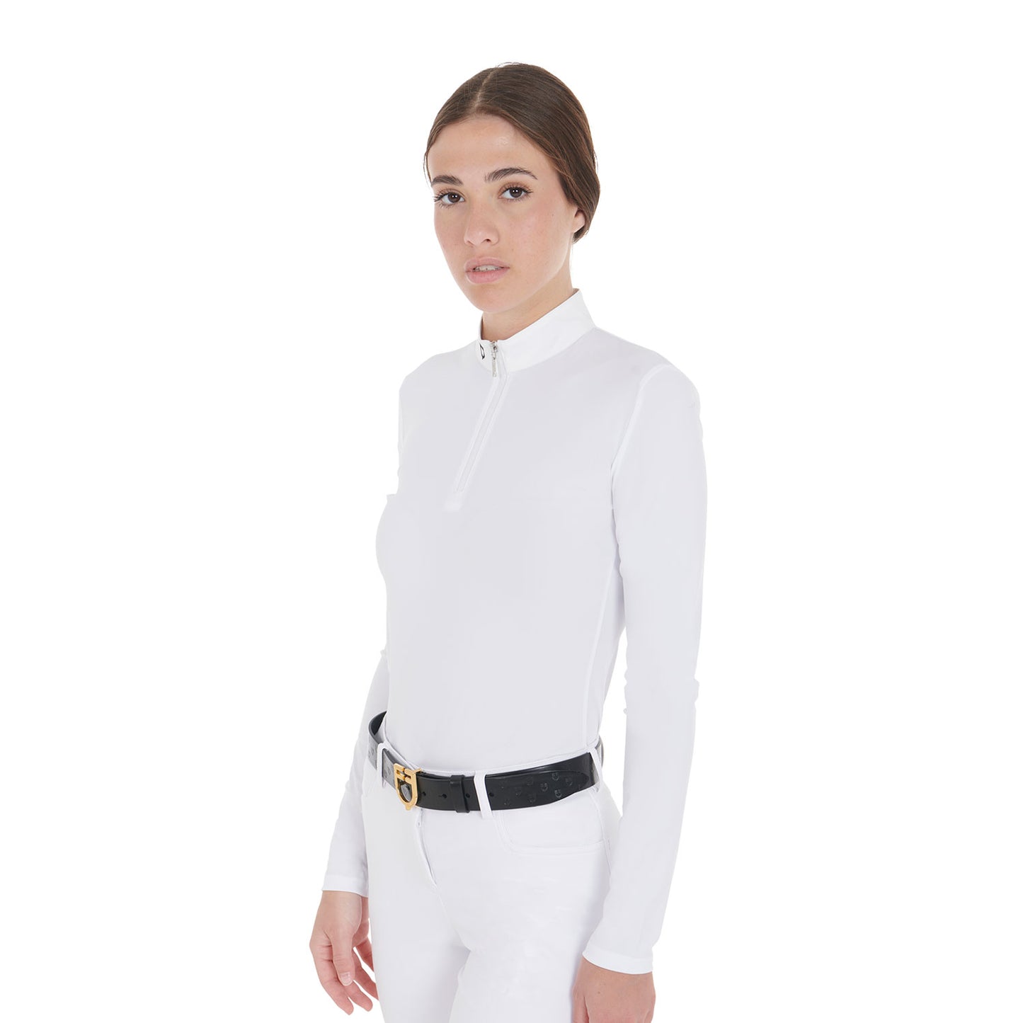 POLO DE COMPÉTITION POUR FEMME SLIM FIT À MANCHES LONGUES