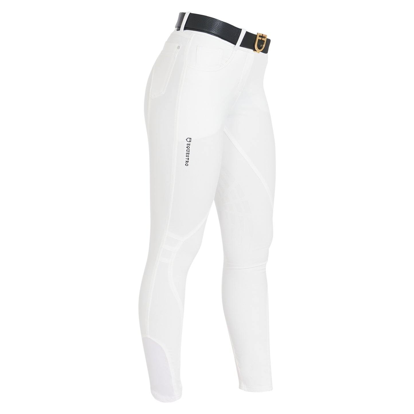 PANTALON FEMME EN TISSU TECHNIQUE AVEC GRIP AU GENOU