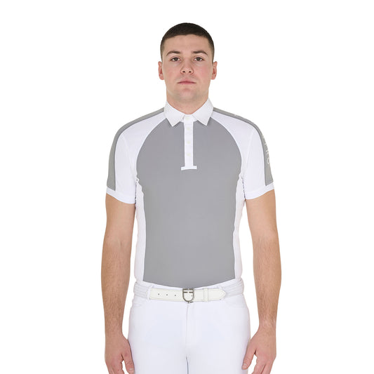 POLO DE COMPÉTITION SLIM FIT À QUATRE BOUTONS POUR HOMMES