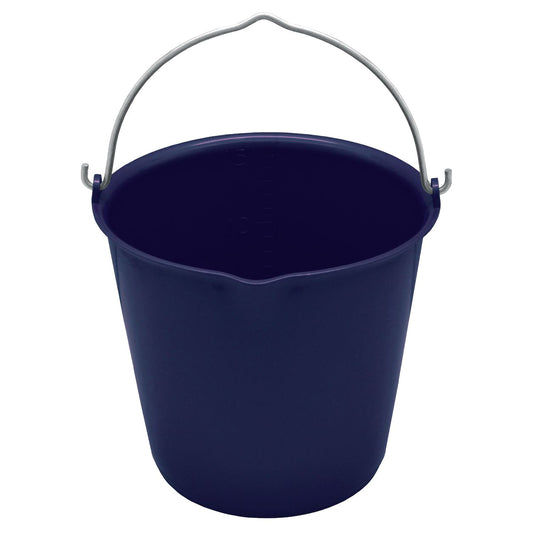 SEAU EN PLASTIQUE FLEXIBLE DE 15 L AVEC POIGNÉE EN MÉTAL