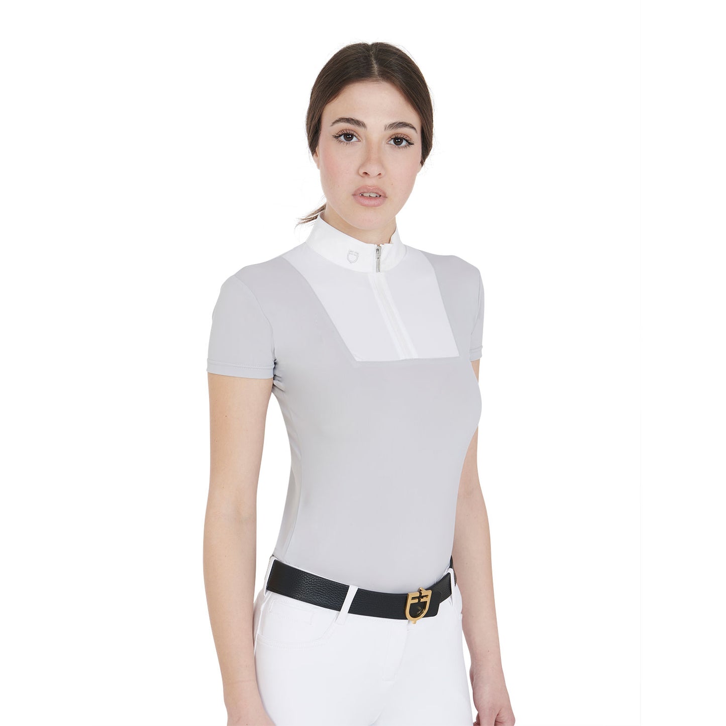 POLO DE COMPÉTITION POUR FEMME SLIM FIT DEMI-MANGUES