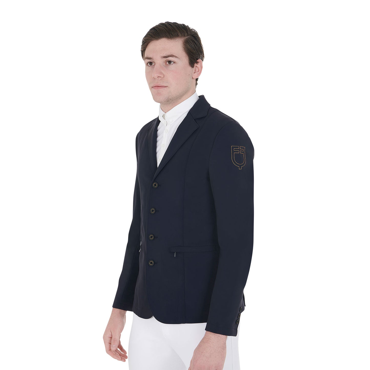 VESTE DE CONCOURS POUR HOMME AVEC LOGO BRODÉ CONTRASTÉ