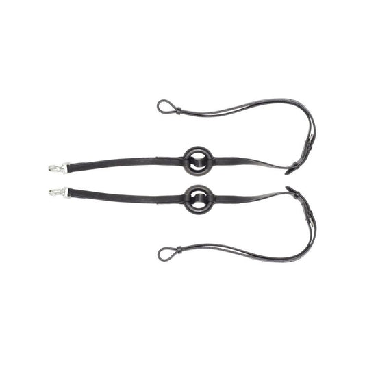 RÊNES EN CUIR AVEC ANNEAU EN CAOUTCHOUC