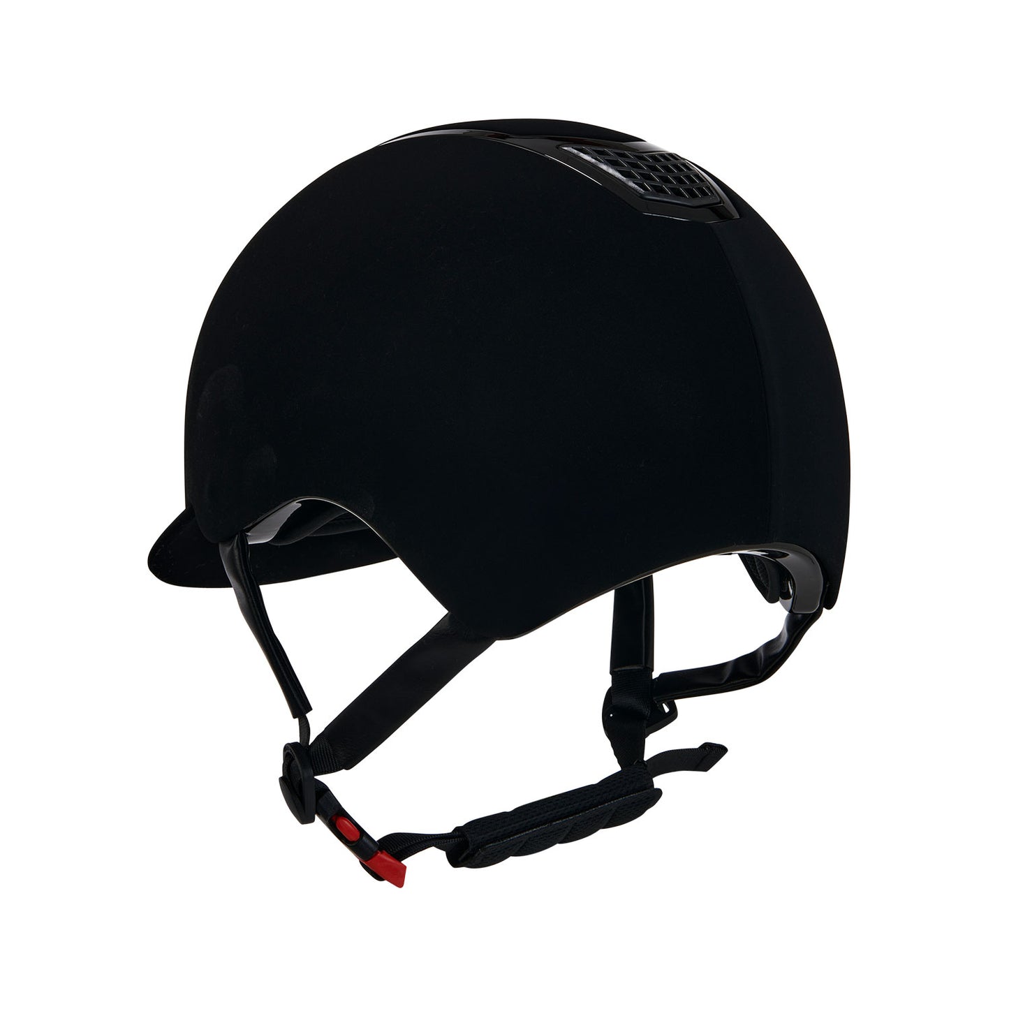 CASQUE EQUESTRO EN VELOURS NOIR