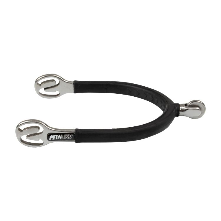 ÉPERONS METALAB ROUE LISSE C/CAOUTCHOUC SUPER GRIP