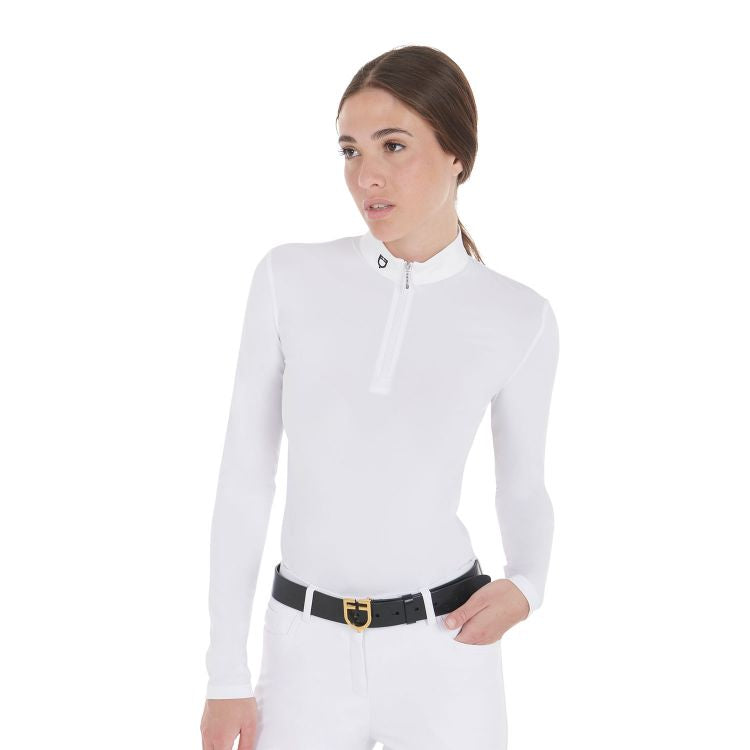 POLO DE COMPÉTITION POUR FEMME SLIM FIT À MANCHES LONGUES