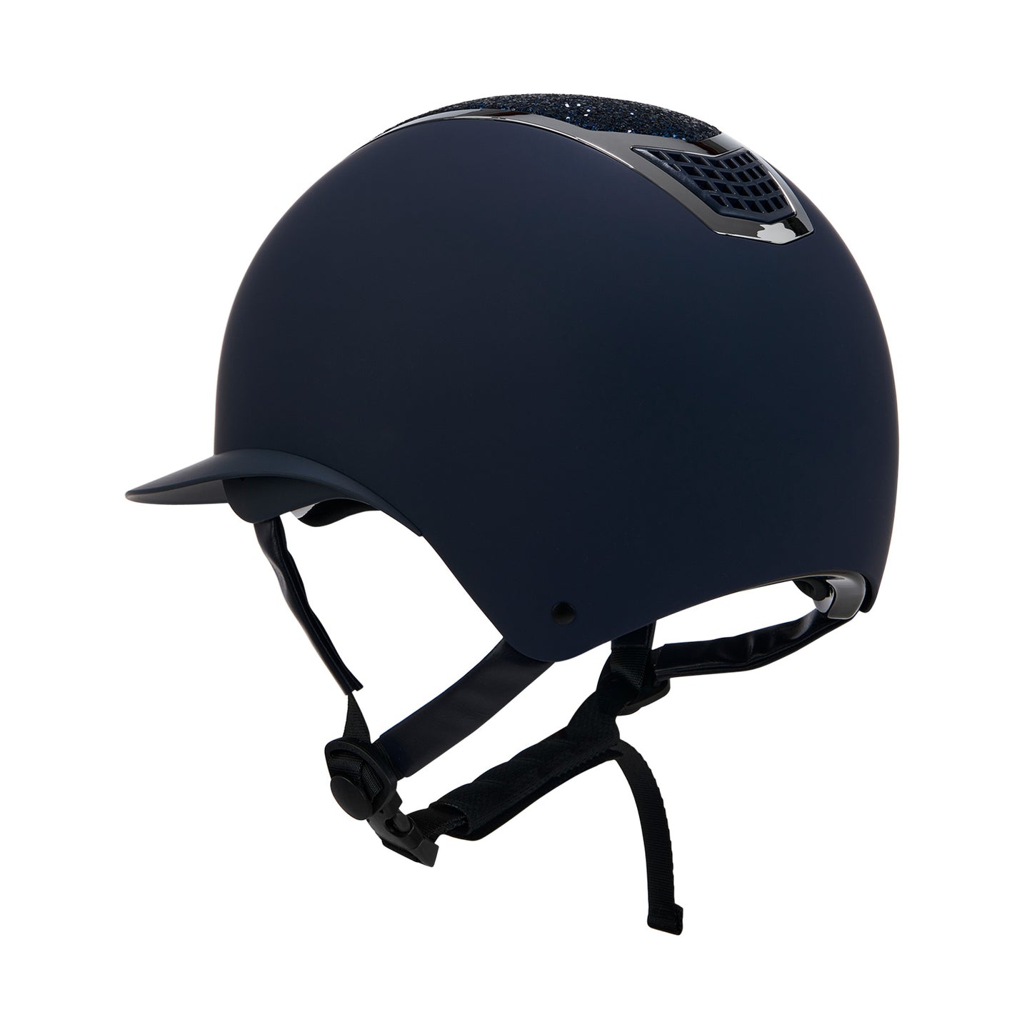 CASQUE ÉCLIPSE STONE MATT AVEC VISIÈRE LARGE BLEU/ARGENT