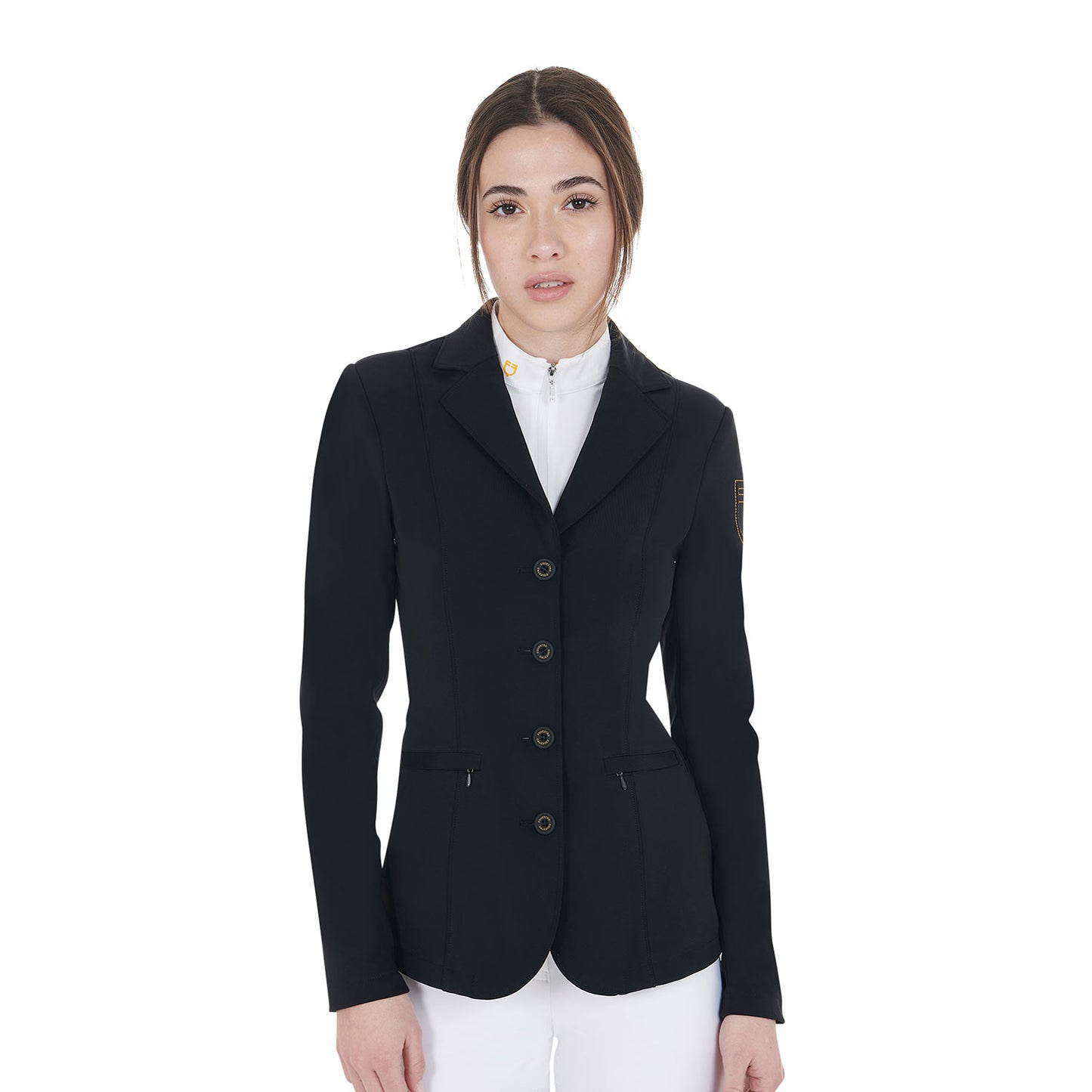VESTE DE CONCOURS POUR FEMME AVEC LOGO BRODÉ EN CONTRASTE