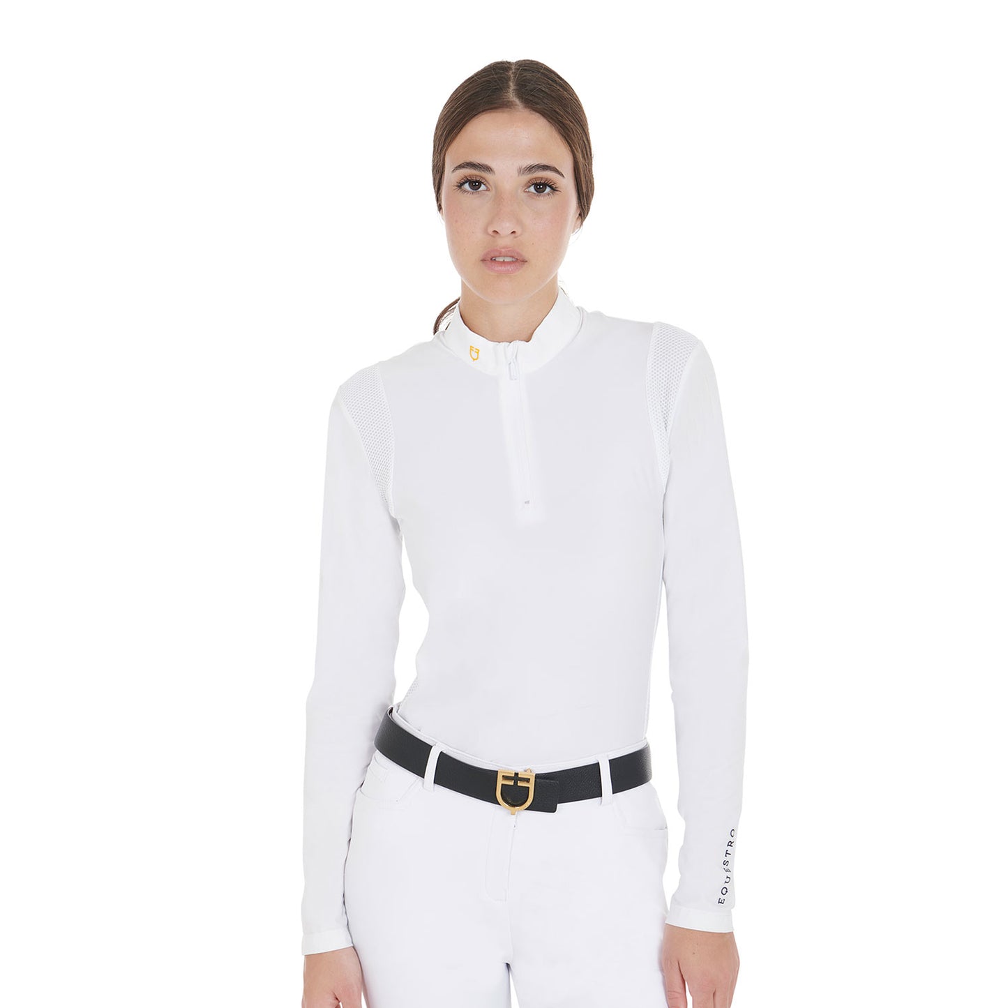 POLO FEMME SLIM FIT EN TISSU TECHNIQUE