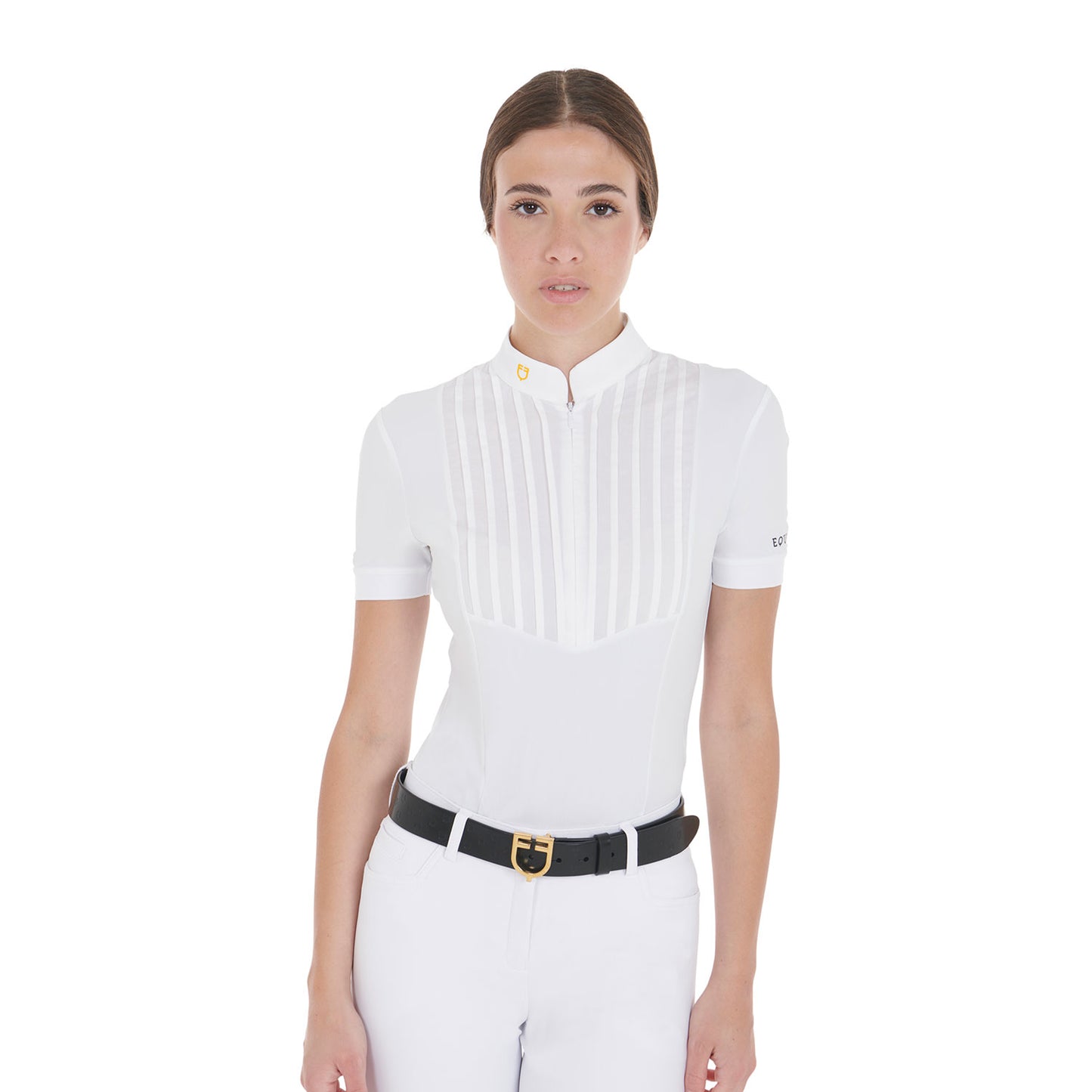 POLO FEMME SLIM FIT COTON PLISSÉ