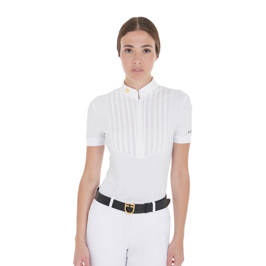 POLO FEMME SLIM FIT COTON PLISSÉ