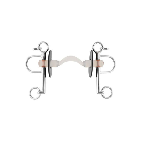 NATHE PELHAM 20MM W.HARD MULLEN MOUTH W.PORT AND SHORT CHEEKS