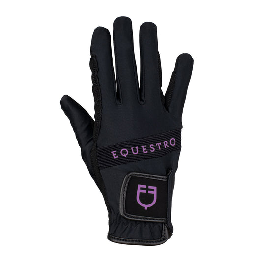 GANTS EN TISSU TECHNIQUE AVEC LOGO MULTICOLORE