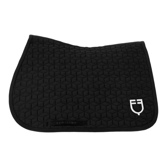 TAPIS DE SELLE DE SAUT EQUESTRO AVEC MATELASSAGE CUBIQUE
