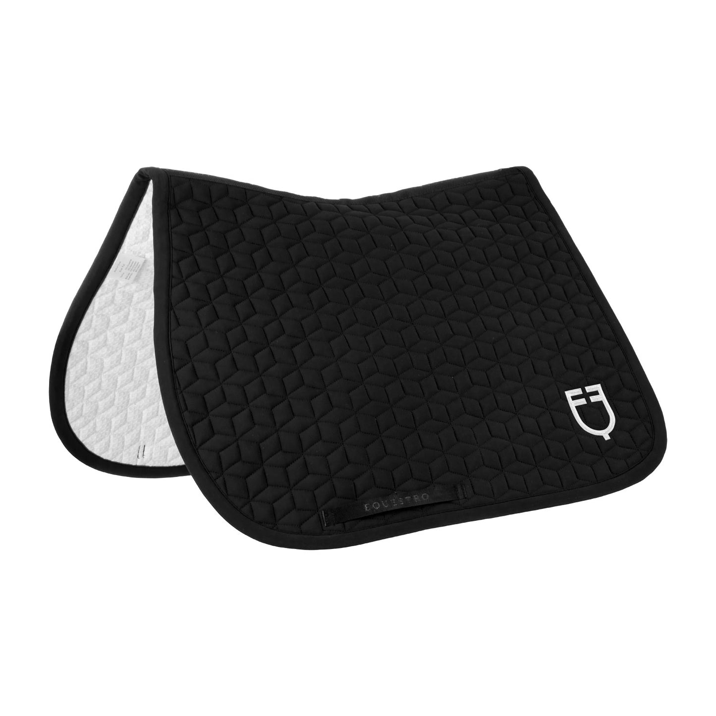 TAPIS DE SELLE DE SAUT EQUESTRO AVEC MATELASSAGE CUBIQUE