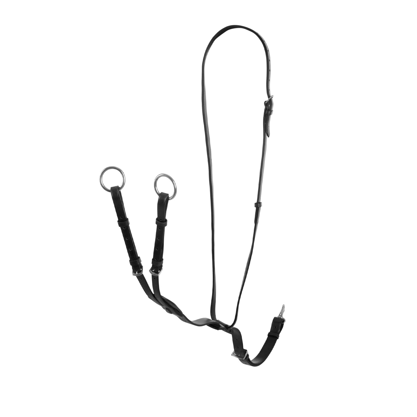 MARTINGALE À COLLIER CUIR BOUCLES RÉGLABLES