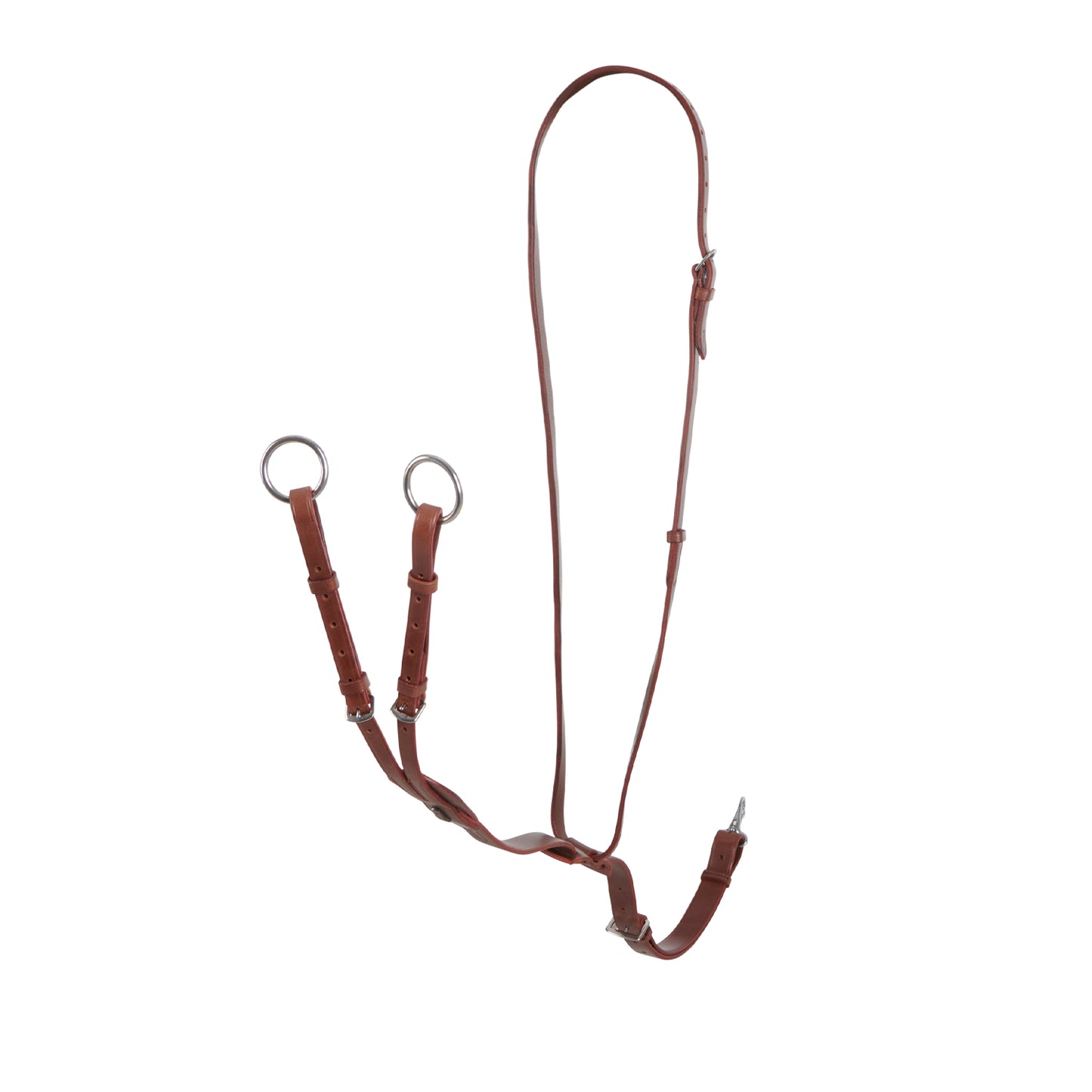 MARTINGALE À COLLIER CUIR BOUCLES RÉGLABLES